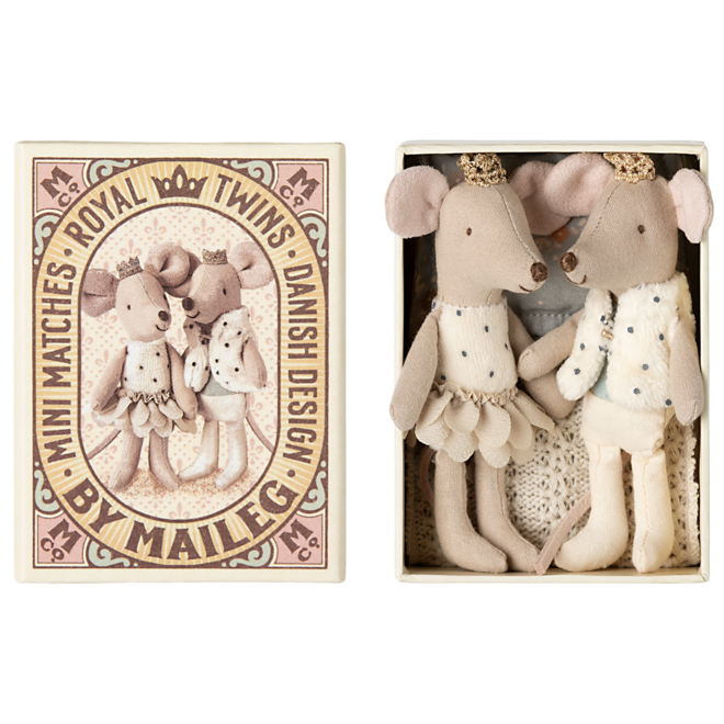 Royal Twin Mice, Little Sister & Brother in Matchbox
