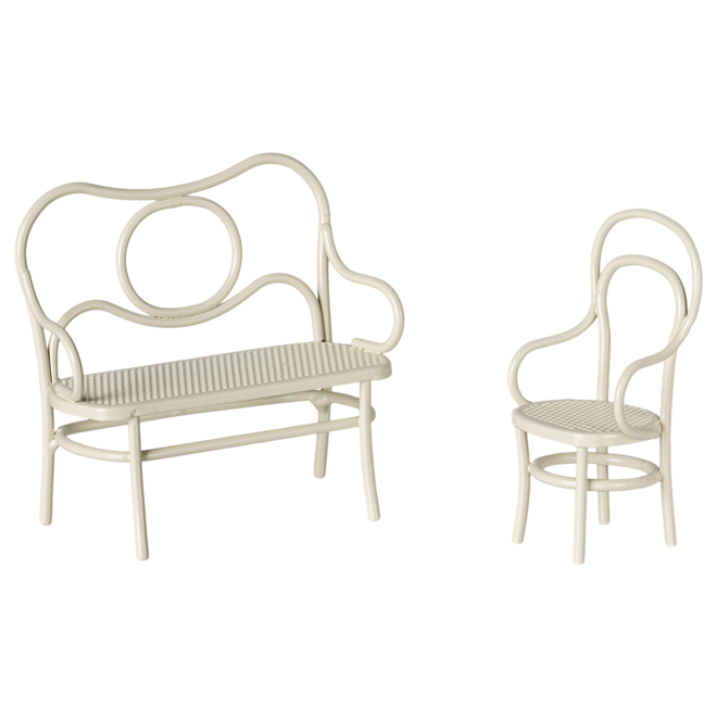 Café Set, Mouse, Small - Off White