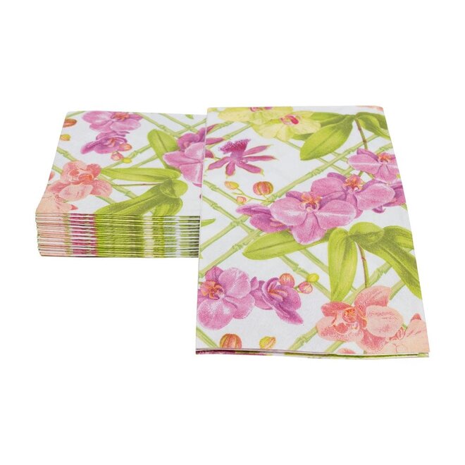 Orchid Conservatory Paper Hostess Napkins