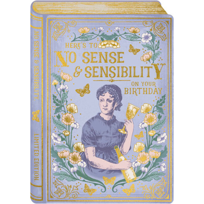 No Sense & Sensibility Birthday Card