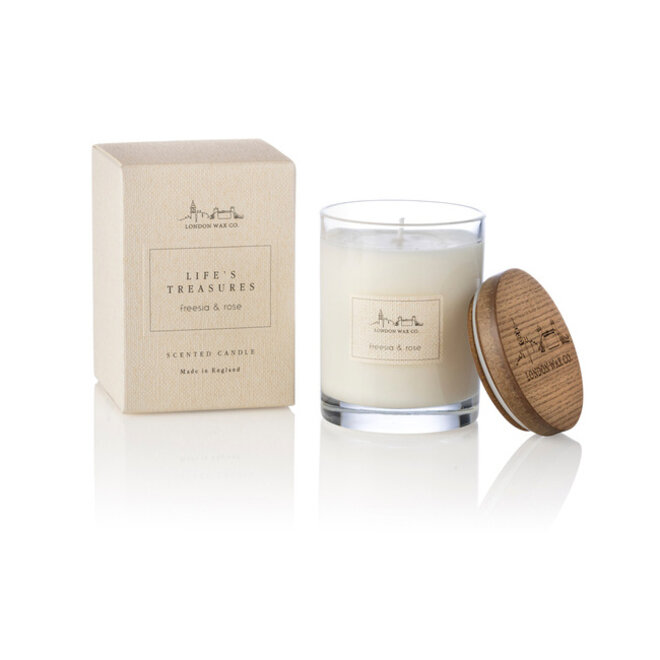 London Wax Co. Life's Treasure Freesia & Rose Candle