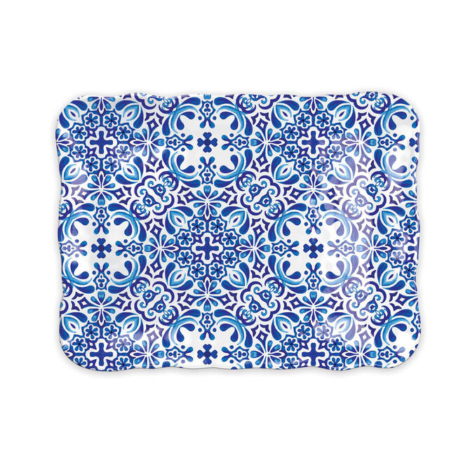 Michel Indigo Seas Melamine Cookie Tray