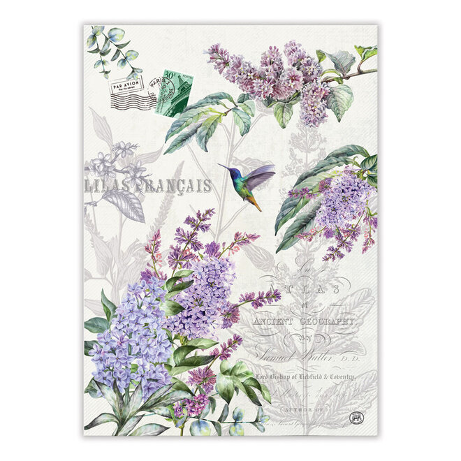 Michel French Lilacs Kitchen Towel