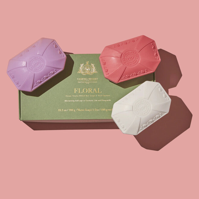Caswell-Massey Floral Trio Bar Soap Set