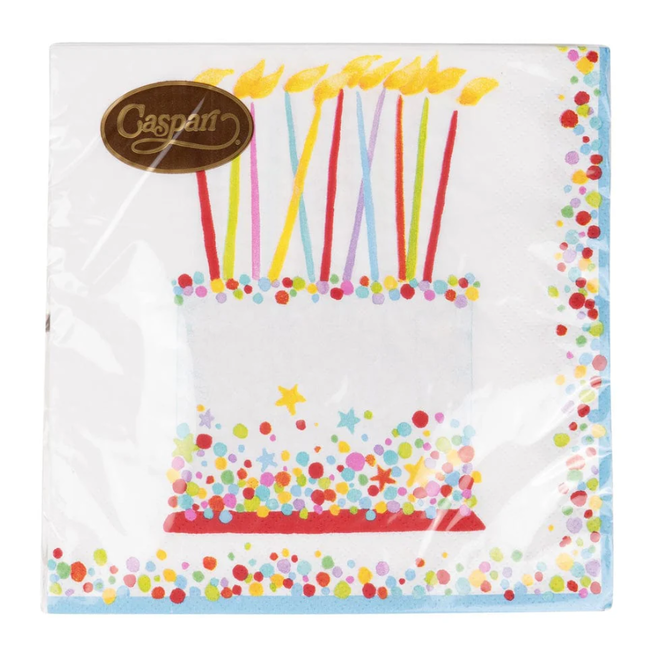Birthday Cake Paper Luncheon Napkins