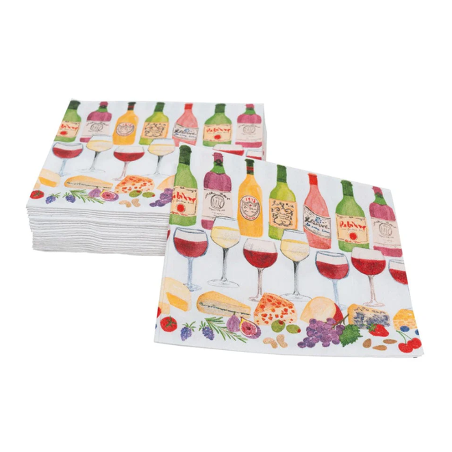Wine Pairings Paper Cocktail Napkins