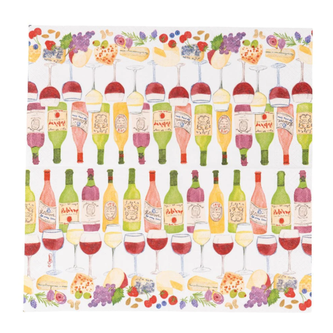 Wine Pairings Paper Cocktail Napkins