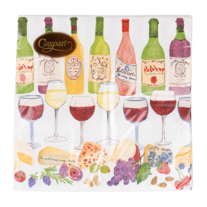 Wine Pairings Paper Cocktail Napkins