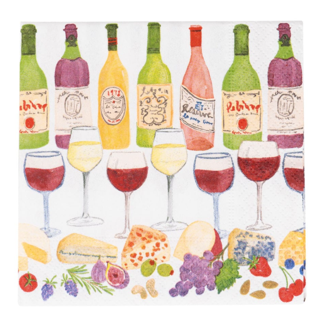 Wine Pairings Paper Cocktail Napkins
