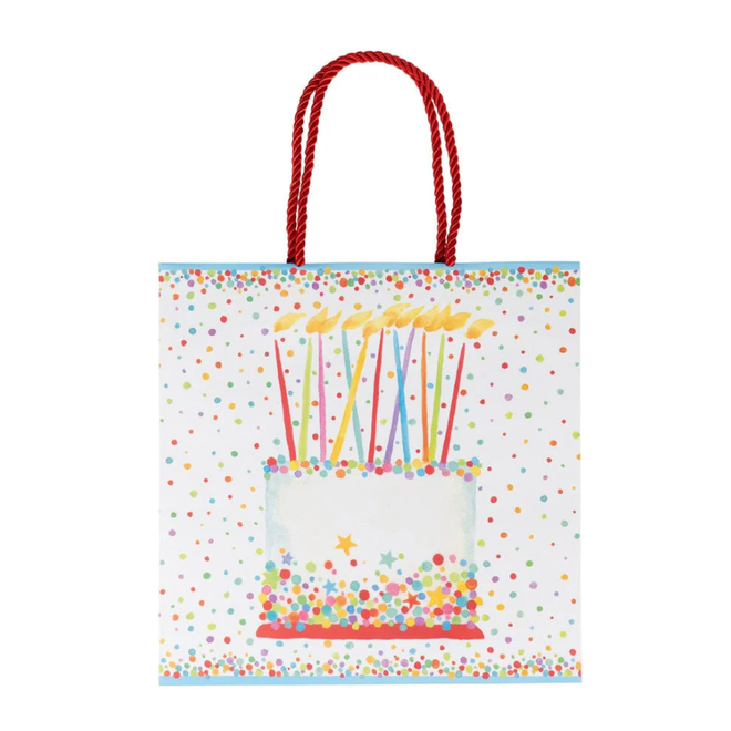 Birthday Cake Medium Square Gift Bag