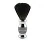 Edwin Jagger Grey & Chrome Shaving Brush (Black Synthetic)