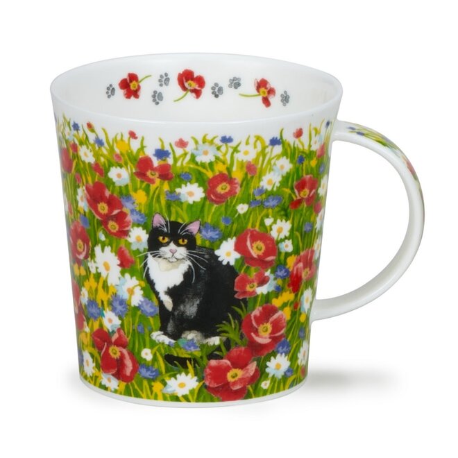Lomond Garden Cats Black & White Mug
