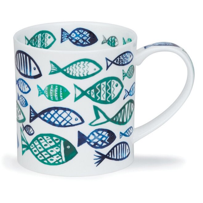 Orkney Blue Shoal White Mug