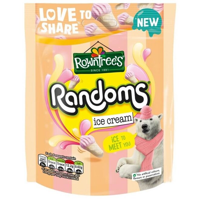 Rowntree's Randoms Ice Creams Sharing Pouch 120g