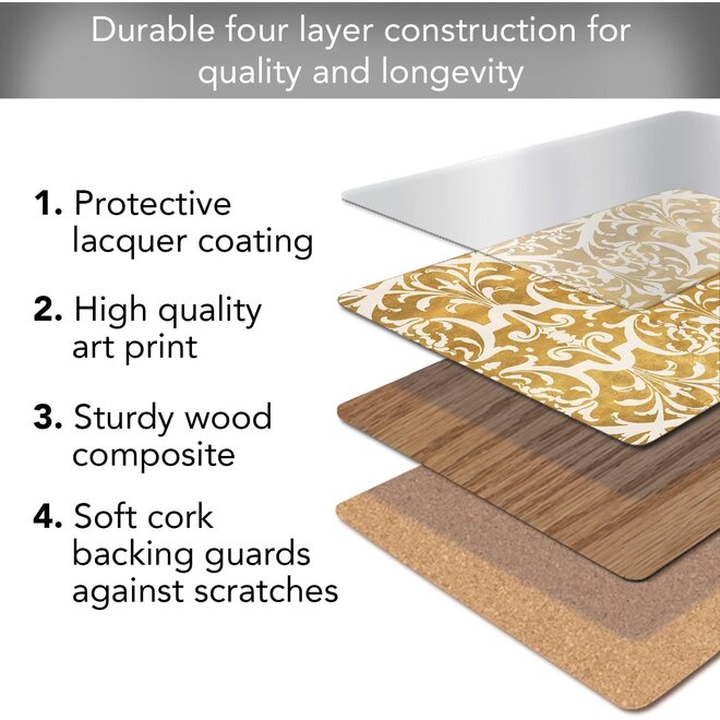 Gilded Gold Placemats