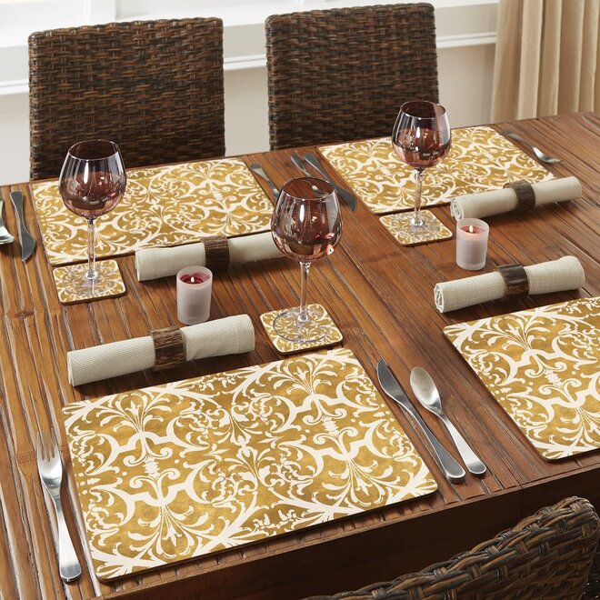 Gilded Gold Placemats