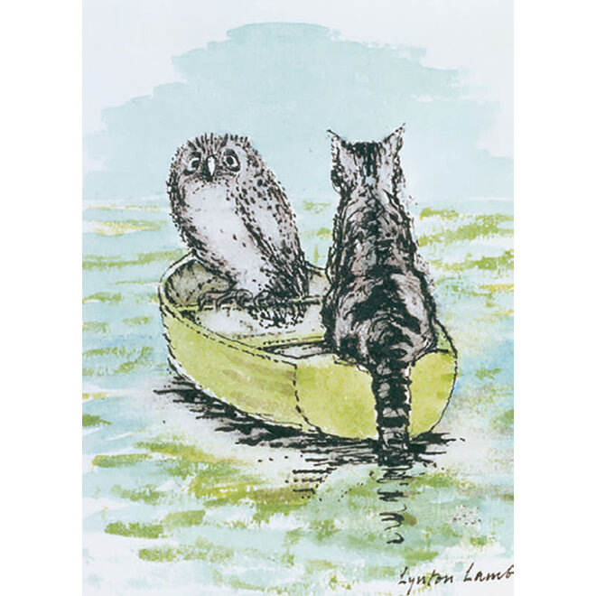 Owl & Pussycat Greeting Card