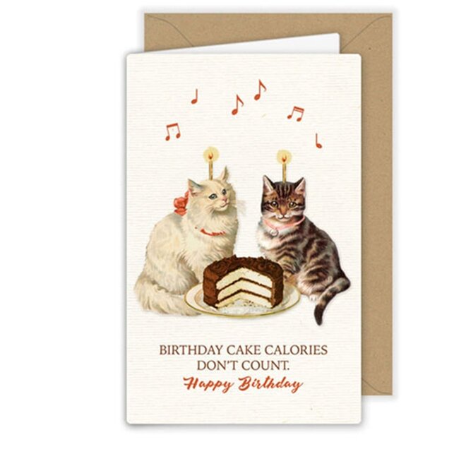 Cats & Cake Birthday Card