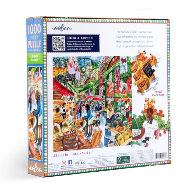 London Market 1000 Piece Square Jigsaw Puzzle