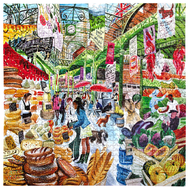 London Market 1000 Piece Square Jigsaw Puzzle