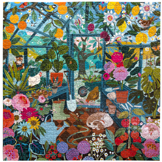 English Greenhouse 1000 Piece Square Jigsaw Puzzle