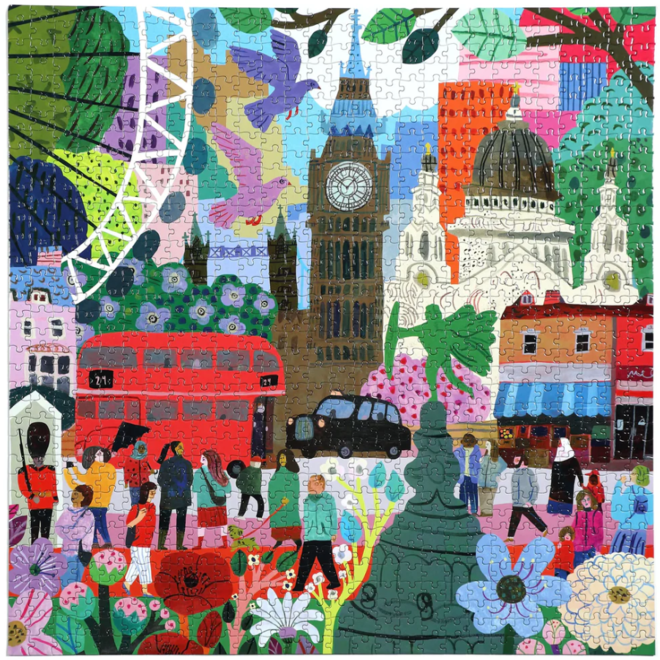 London Life 1000 Piece Square Jigsaw Puzzle