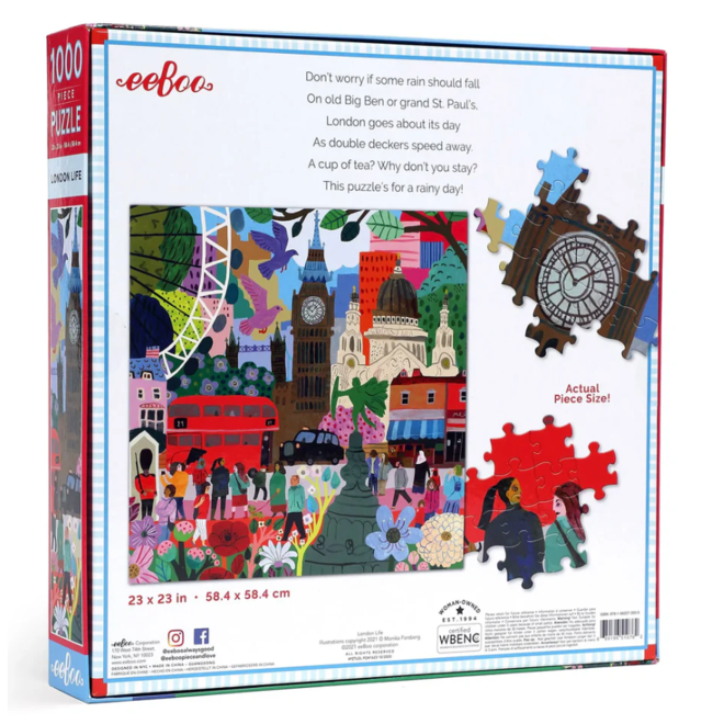 London Life 1000 Piece Square Jigsaw Puzzle