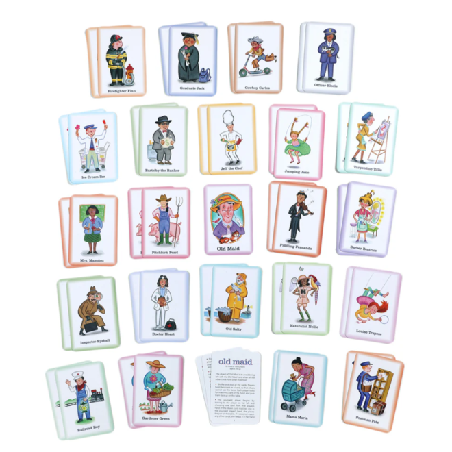 Old Maid Playing Cards
