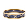 Tennis Navy & Gold Small Bangle