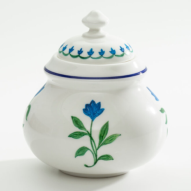 Nina Campbell Marguerite Blue Sugar Bowl