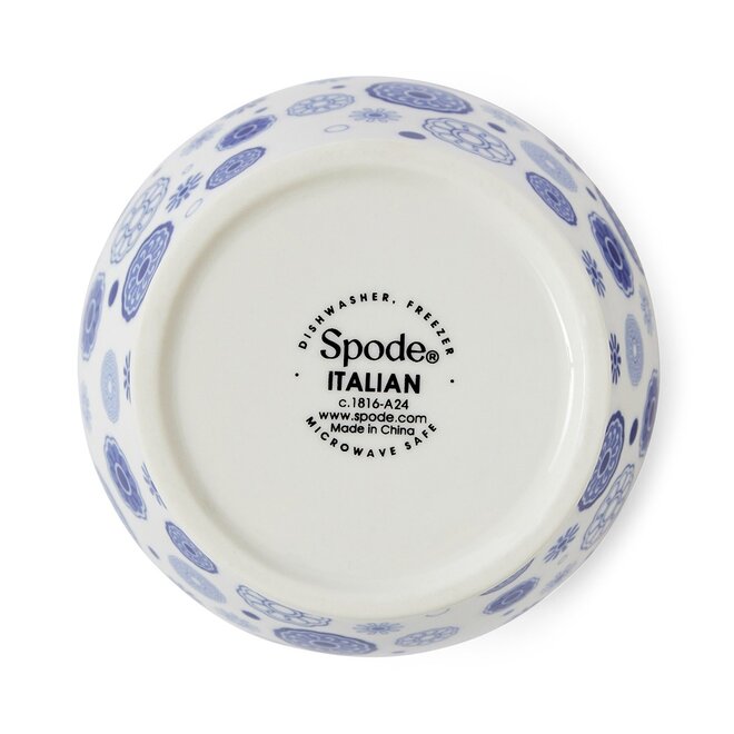 Blue Italian Brocato Mini Vase