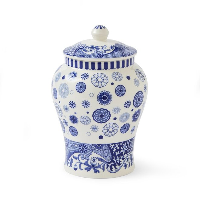 Blue Italian Brocato Mini Vase