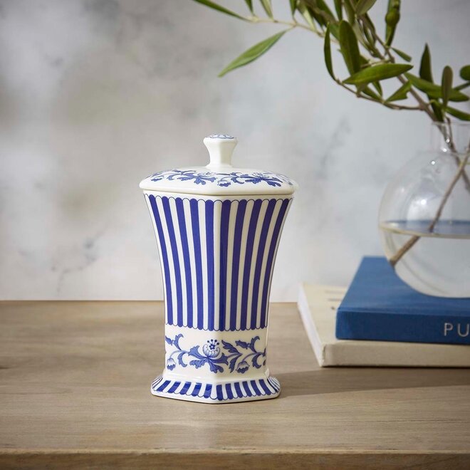 Blue Italian Steccato Mini Vase
