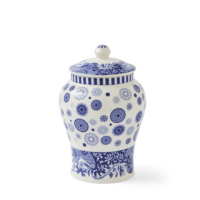 Blue Italian Brocato Mini Vase