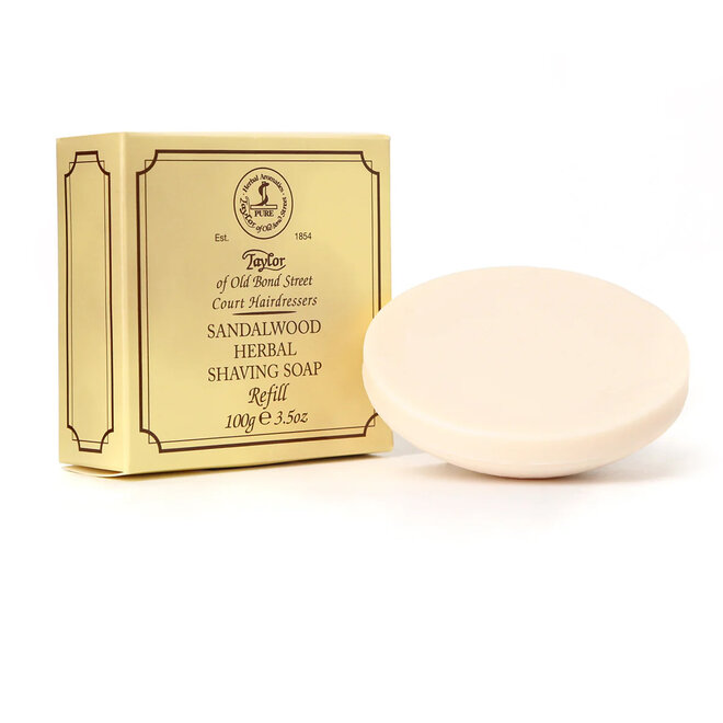 Taylor of Old Bond Street Sandalwood Shaving Soap Refill 100g