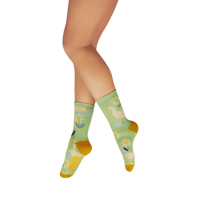 Happy Geese Mint Green Ladies Ankle Sock