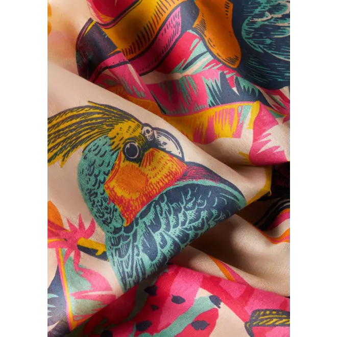 Tropical Paradise Pink Scarf