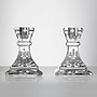 Giftology Lismore Candlestick 4" Pair (Orange Tube)