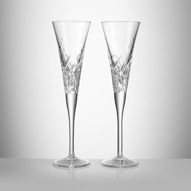 Wishes Happy Celebrations Toasting Flute Pair