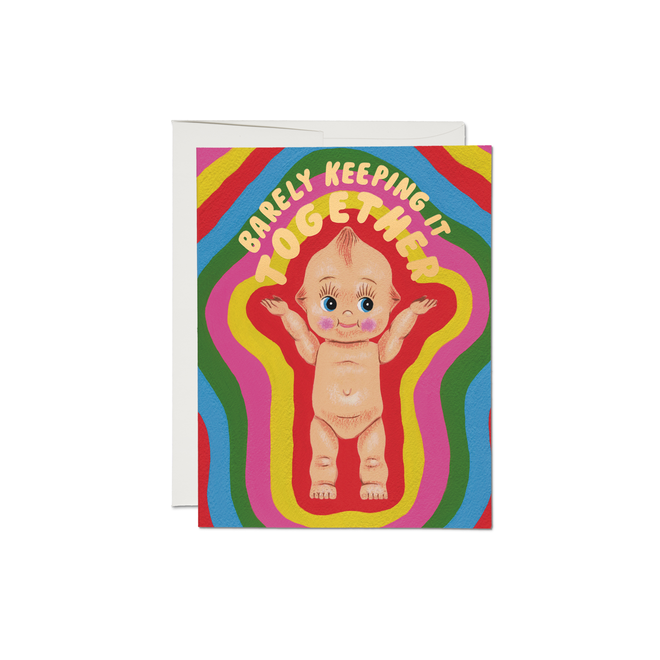 Kewpie Doll Foil Greeting Card