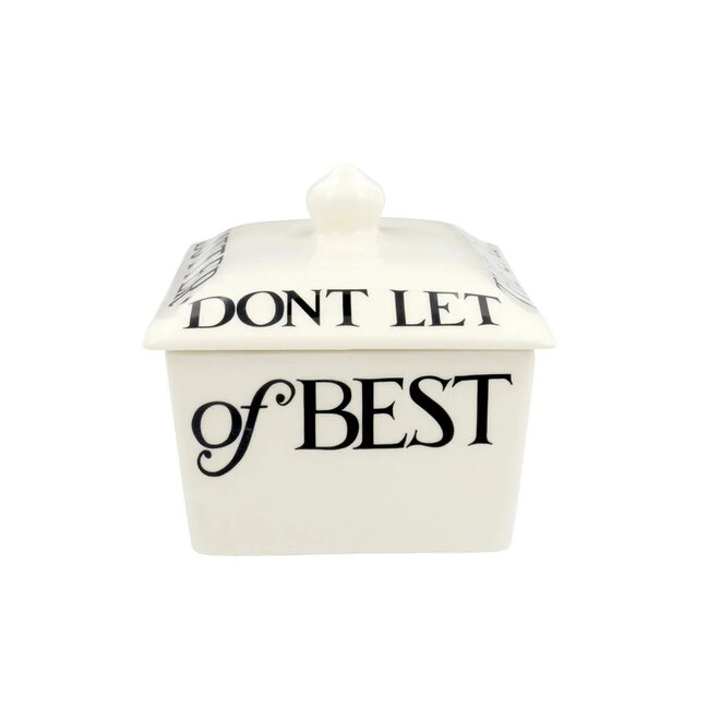 Black Toast Half a Pound Small Butter Dish