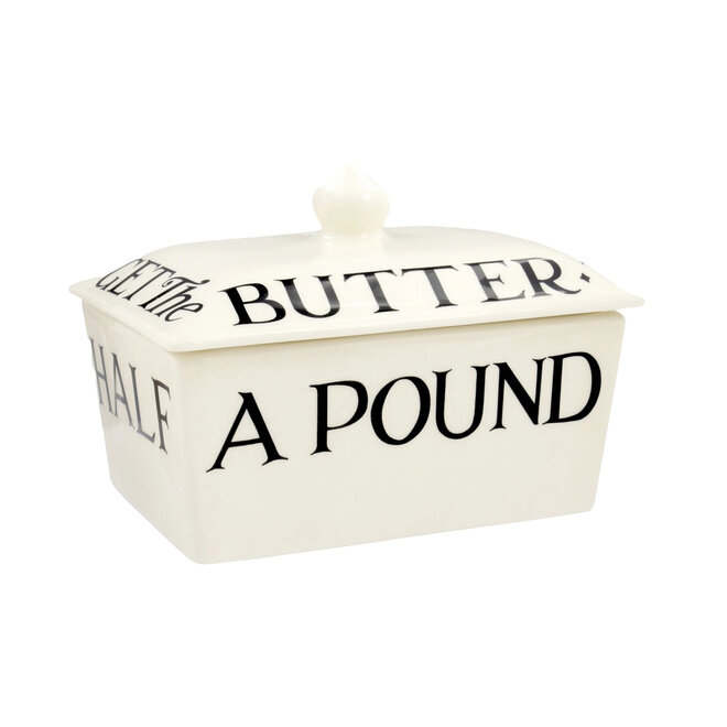 Black Toast Half a Pound Small Butter Dish