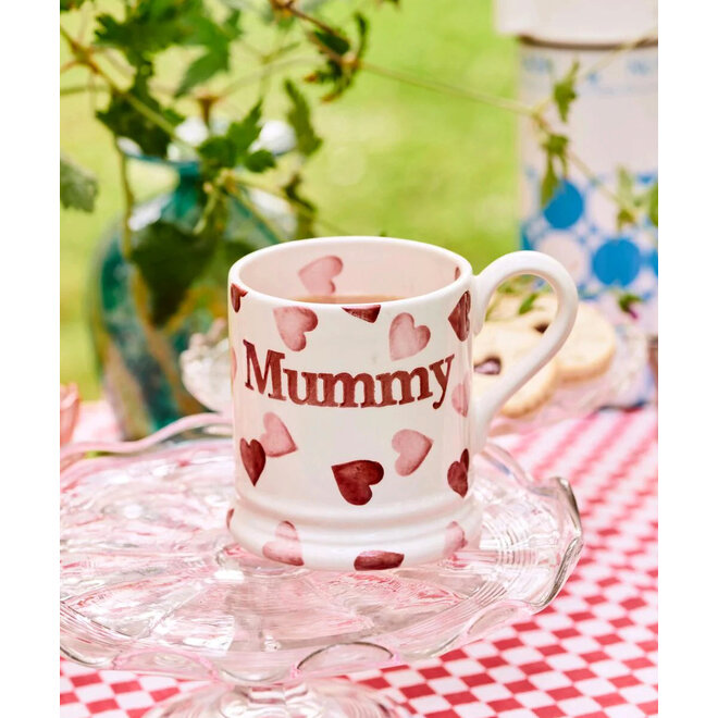 Pink Hearts Mummy 1/2 Pint Mug