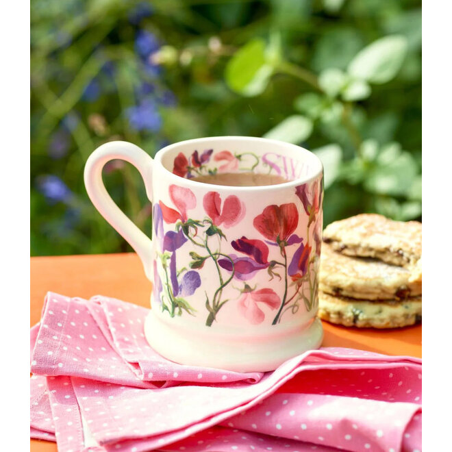 Flowers Sweet Pea Multi 1/2 Pint Mug