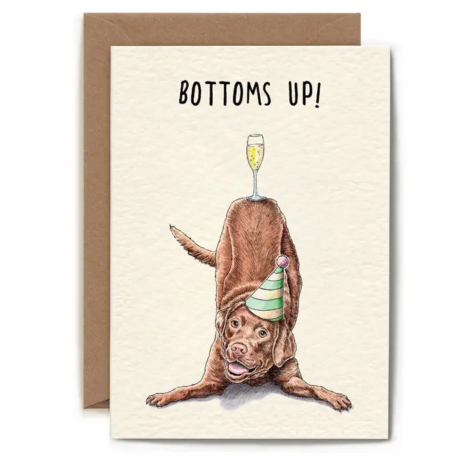 Bottoms Up Birthday Card