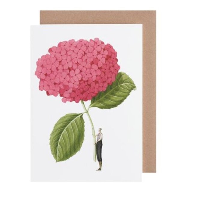 Pink Hydrangea Greeting Card
