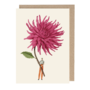 Pink Dahlia Greeting Card