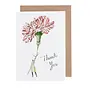 Carnation Thank You Card