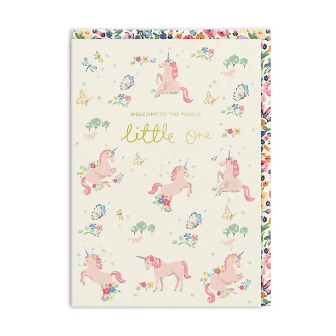 Hello Little One Unicorn Card