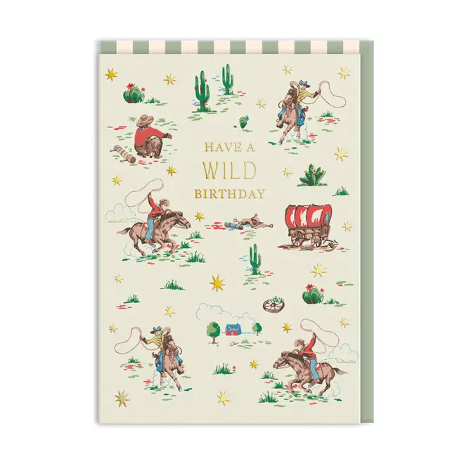 Cowboy Wild Birthday Card